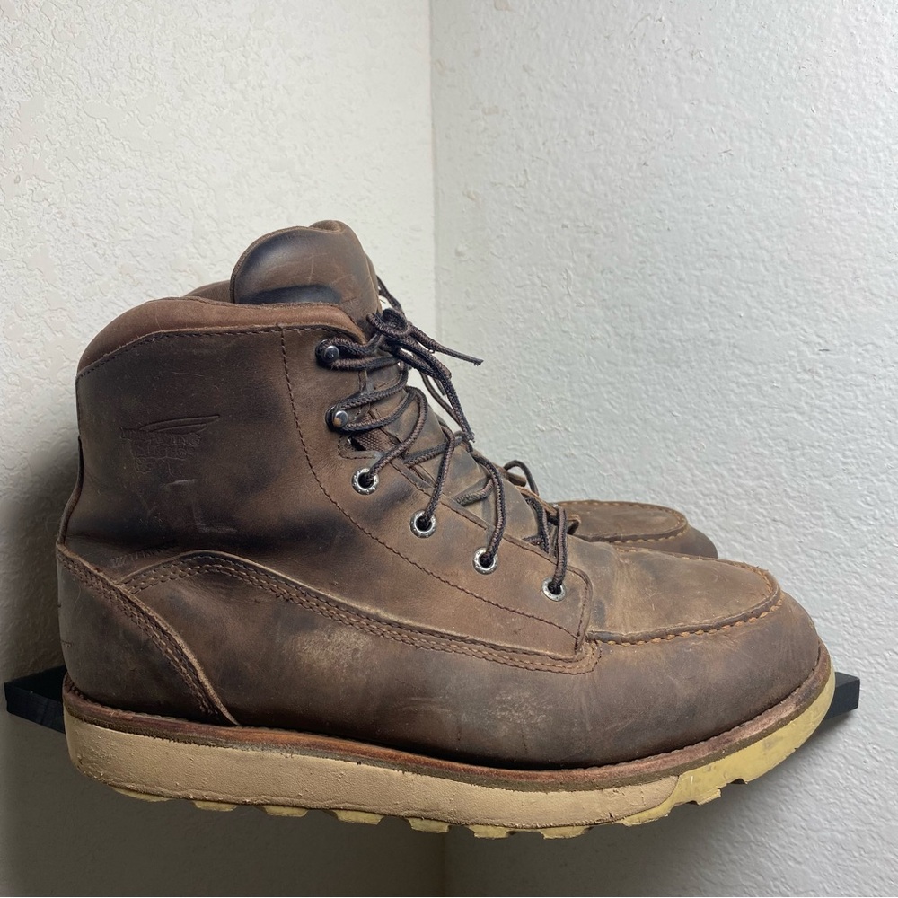 Redwing traction tred lite brown lace boots 6”